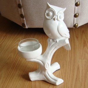 Clair de Lune Owl Tealight Candle Holder